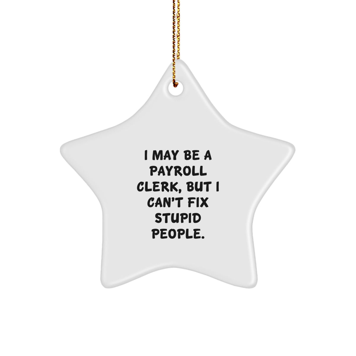 Payroll Clerk Favorite Star Ornament for Kids Christmas Gift - Image 1