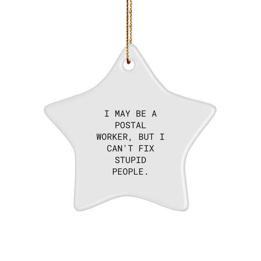 Postal Worker Keepsake Christmas Ornament for Him Gift - Image 1