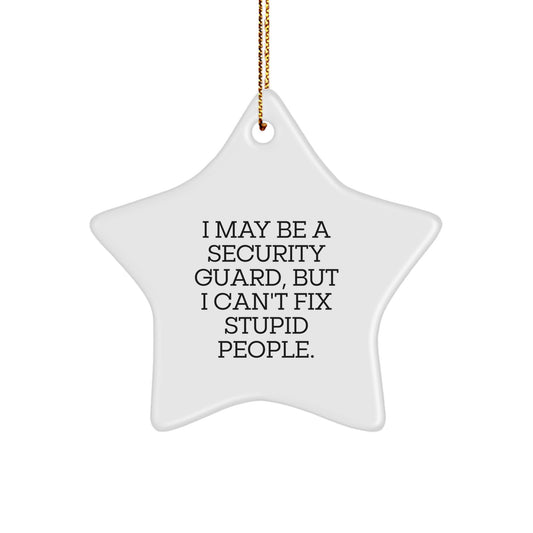 Security Guard Favorite Star Ornament for Kids Christmas Gift - Image 1