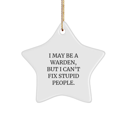 Warden Keepsake Holiday Ornament for Him Christmas Bright Gift - Image 1