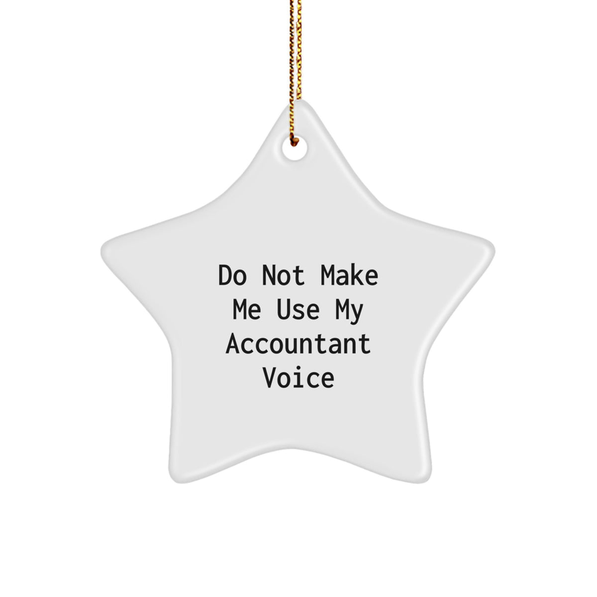 Christmas Gift for Her Accountant Star Ornament Present - Image 1