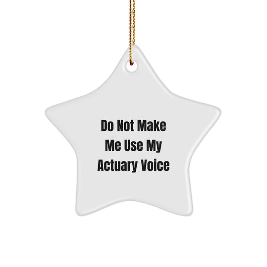 Actuary Star Christmas Ornament Favorite Gift for Kids - Image 1