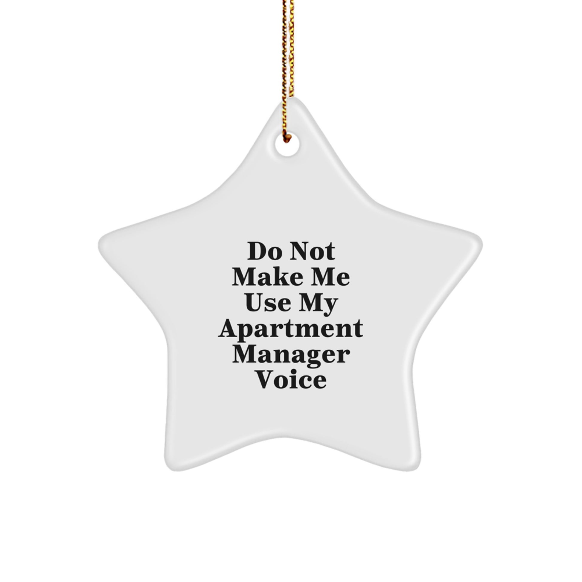 Funny Apartment Manager Star Ornaments with Gifts from Friends for Apartment Managers at Christmas Time - Image 1