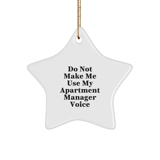 Funny Apartment Manager Star Ornaments with Gifts from Friends for Apartment Managers at Christmas Time - Image 1