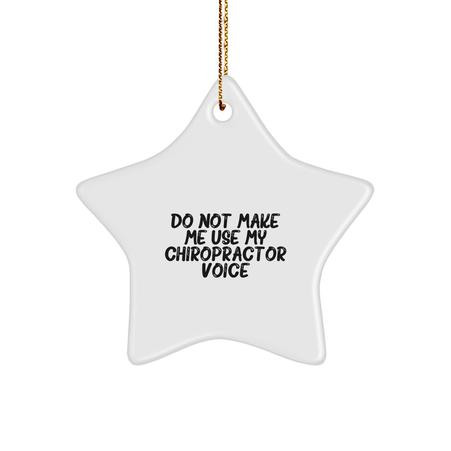 Chiropractor Star Ornament for Teens Surprise Christmas Gift - Image 1