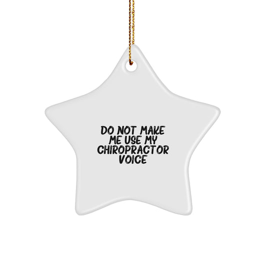 Chiropractor Star Ornament for Teens Surprise Christmas Gift - Image 1