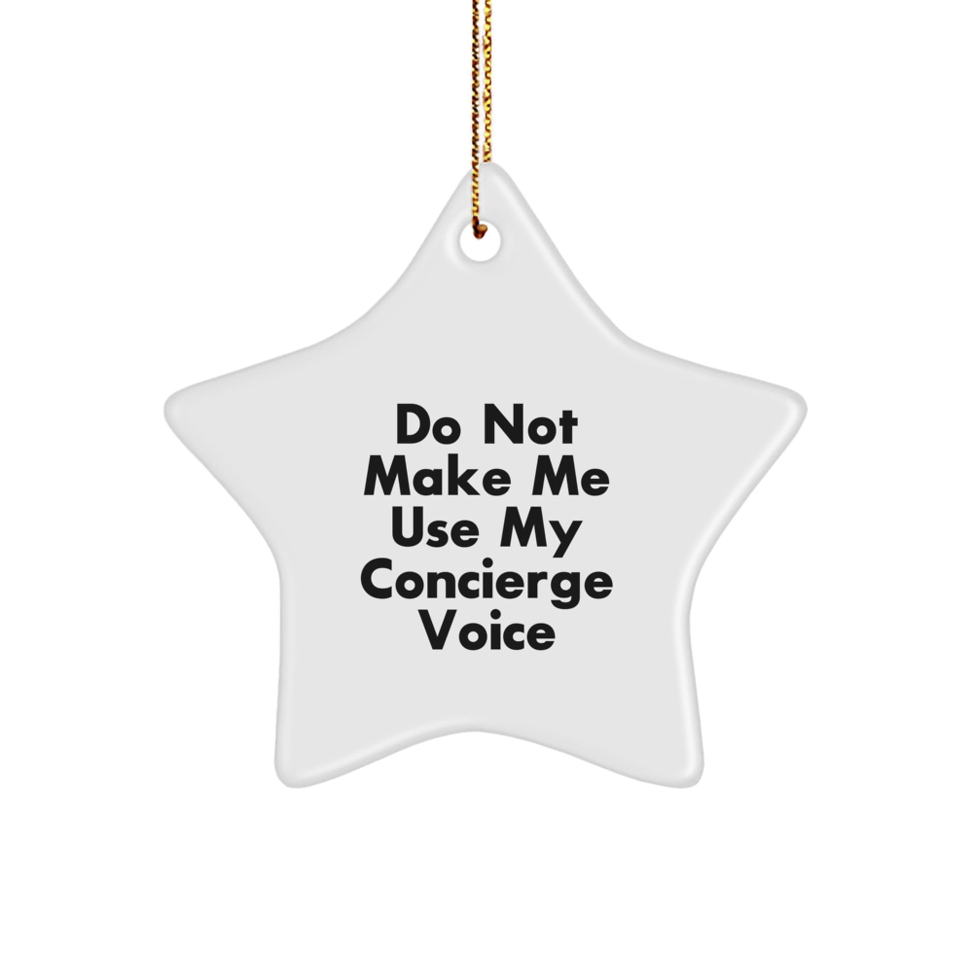 Concierge Star Ornament Idea for Coworkers Christmas Bright Gift - Image 1