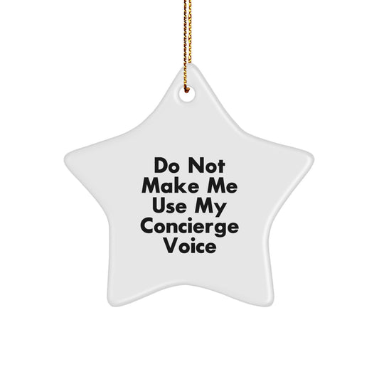 Concierge Star Ornament Idea for Coworkers Christmas Bright Gift - Image 1