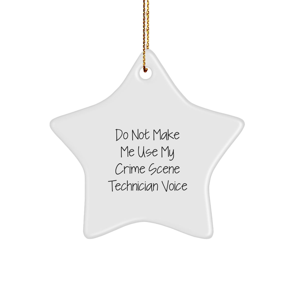 Crime Scene Technician Christmas Ornament for Him Keepsake Gift Do Not - Image 1