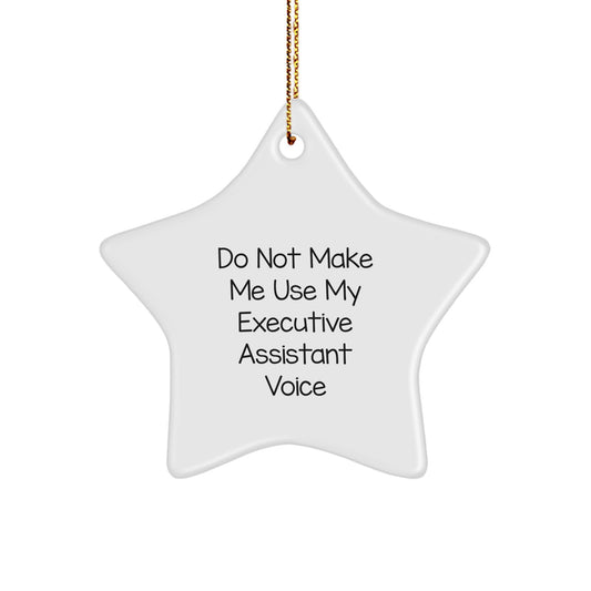 Executive Assistant Gifts Funny Star Ornament for Christmas Unique Presents from Coworkers - Image 1