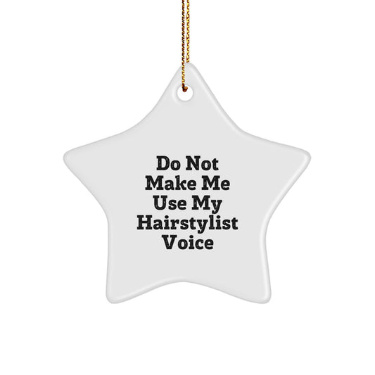 Hairstylist Keepsake Holiday Christmas Ornament for Him Gift - Image 1