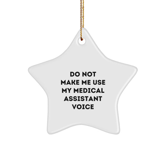 Christmas Gift for Her Medical Assistant Star Ornament Present - Image 1