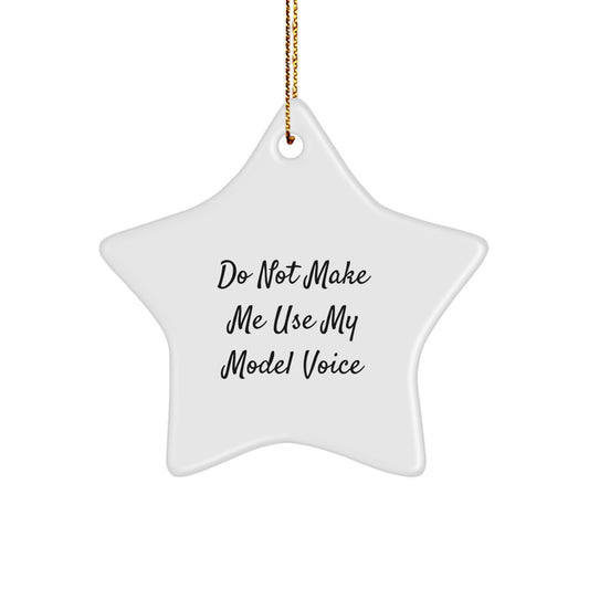 Funny Model Gifts for Him Christmas Star Ornament from Friends - Image 1