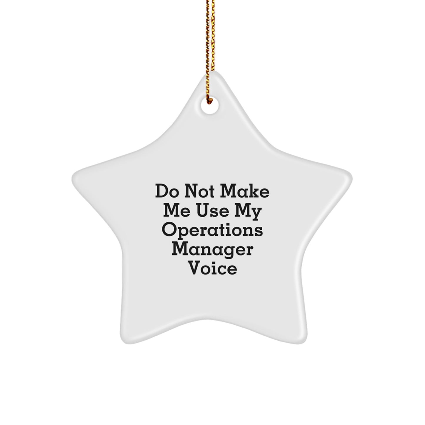 Playful Operations Manager Novelty Christmas Ornament for Friends Gift - Image 1