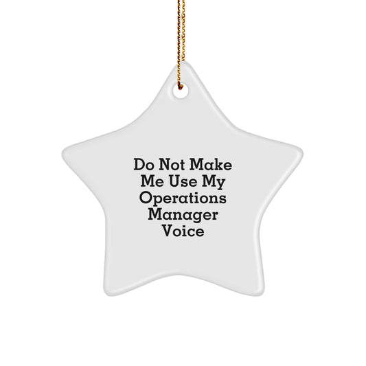 Playful Operations Manager Novelty Christmas Ornament for Friends Gift - Image 1