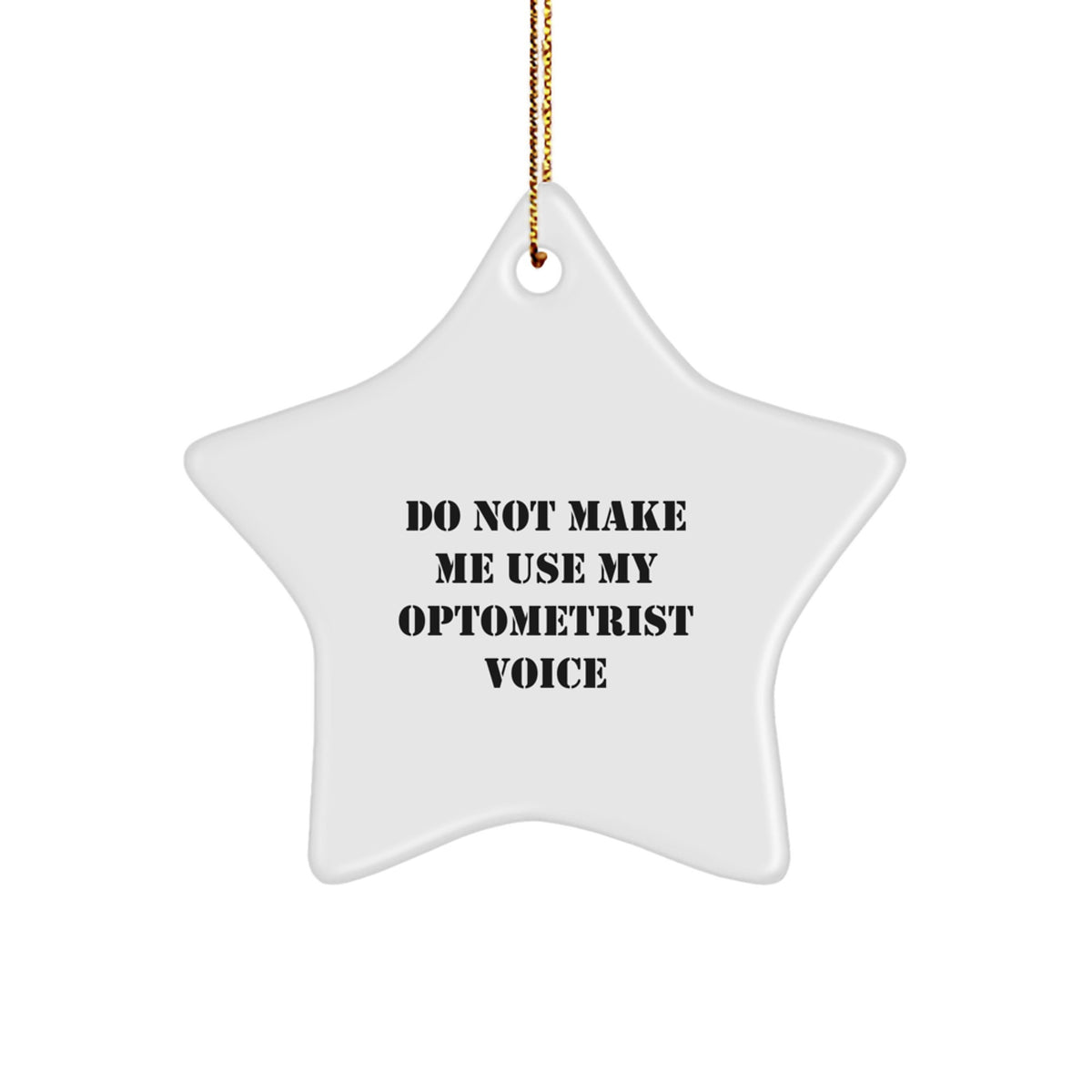 Christmas Gift for Her Optometrist Star Ornament Present - Image 1