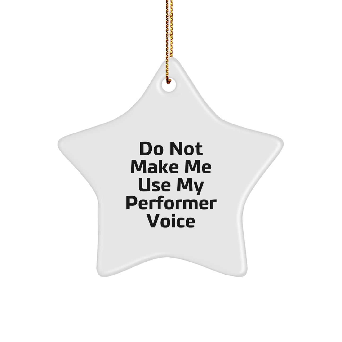 Performer Star Ornament Christmas Gift for Coworkers Idea - Image 1