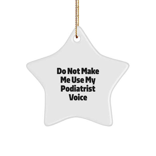 Christmas Gift Surprise Star Ornament for Teens Podiatrist Keepsake - Image 1