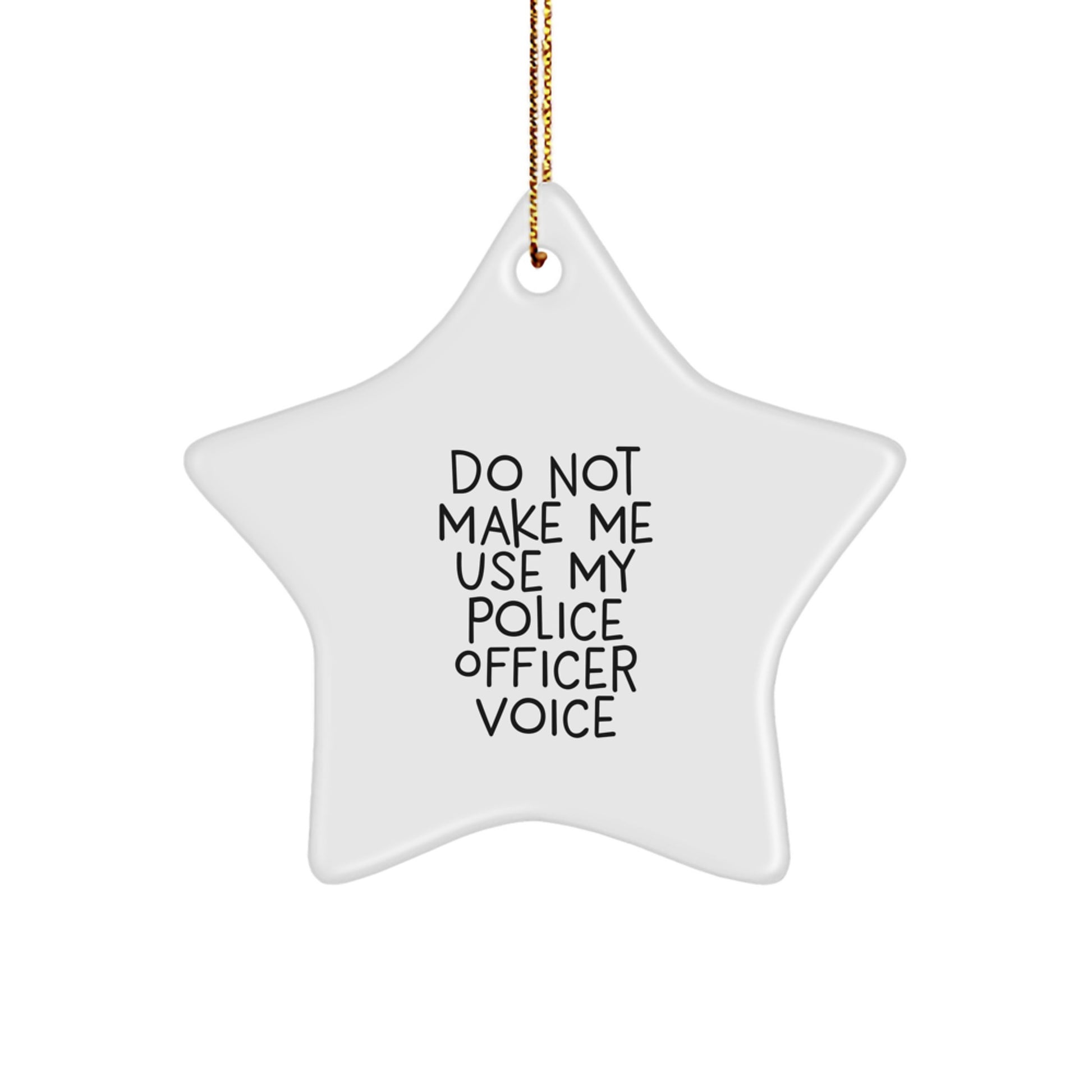 Police Officer Star Ornament Limited Surprise for Family Christmas Gift - Image 1