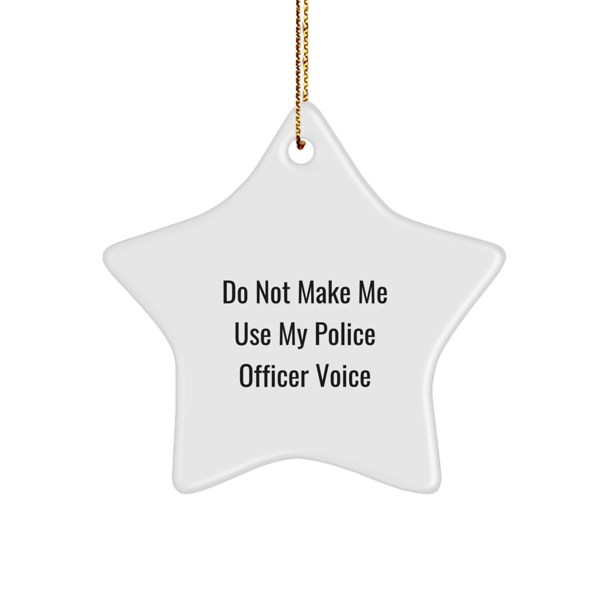 Christmas Gift for Teens Police Officer Star Ornament Surprise - Image 1