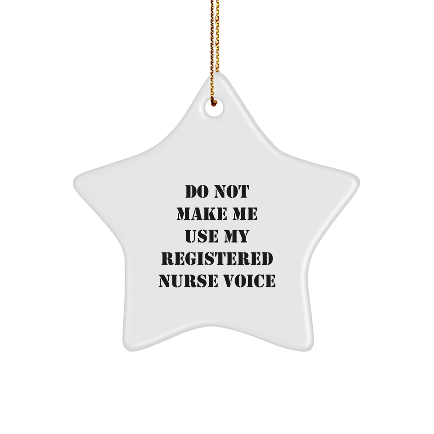 Registered Nurse Star Ornament for Family Treasure Christmas Gift - Image 1