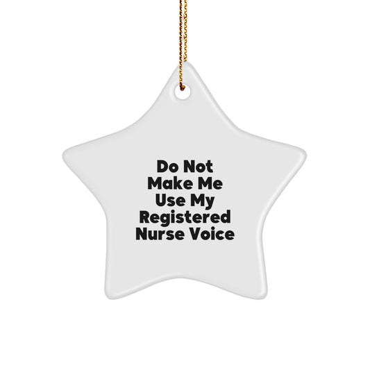 Christmas Gift Registered Nurse Star Ornament for Teens Surprise - Image 1