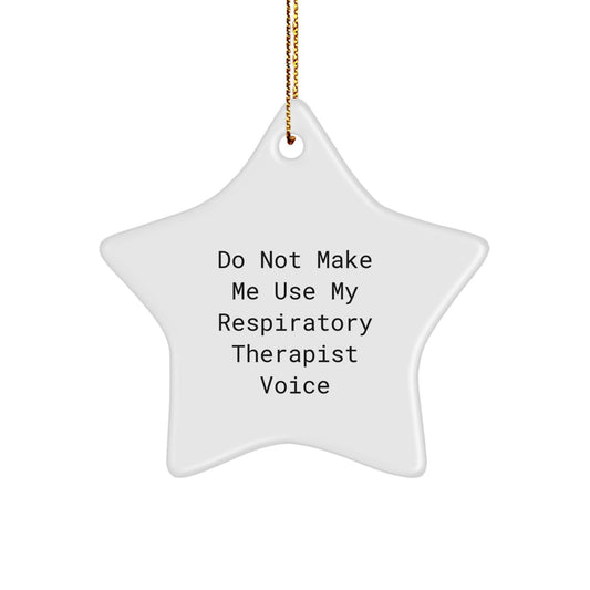 Christmas Gift for Teens Surprise Respiratory Therapist Star Ornament - Image 1