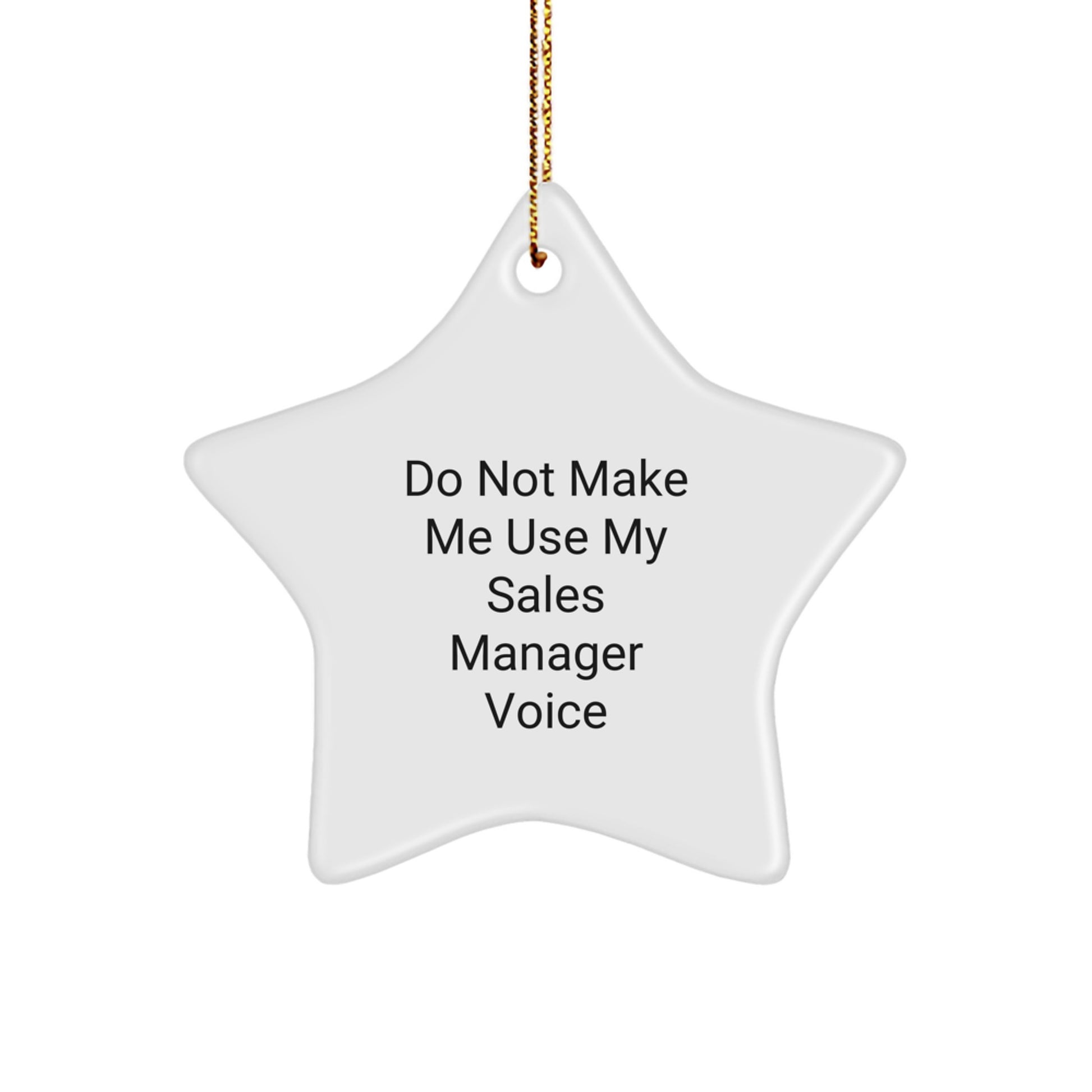 Christmas Gift for Him Delight Sales Manager Star Ornament - Image 1