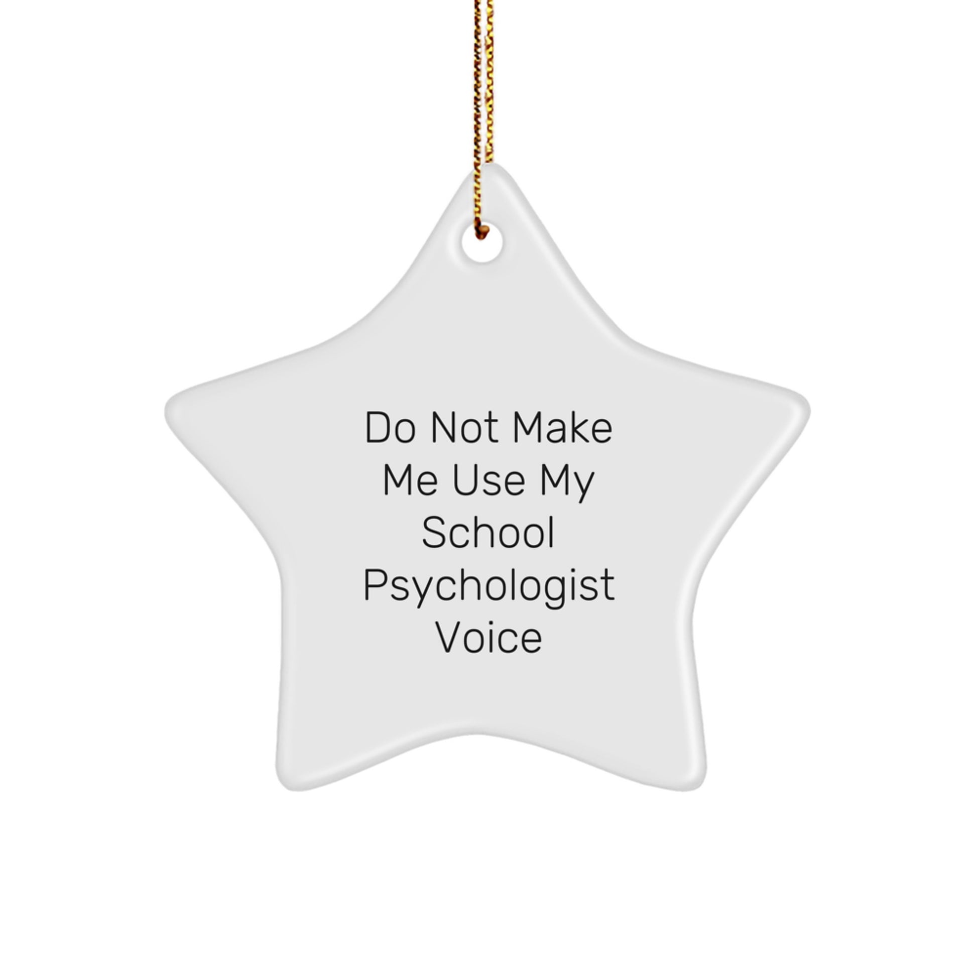 Funny School Psychologist Gifts for Men, School Psychologist Star Ornament, Christmas Unique Gifts from Friends to School Psychologist - Image 1