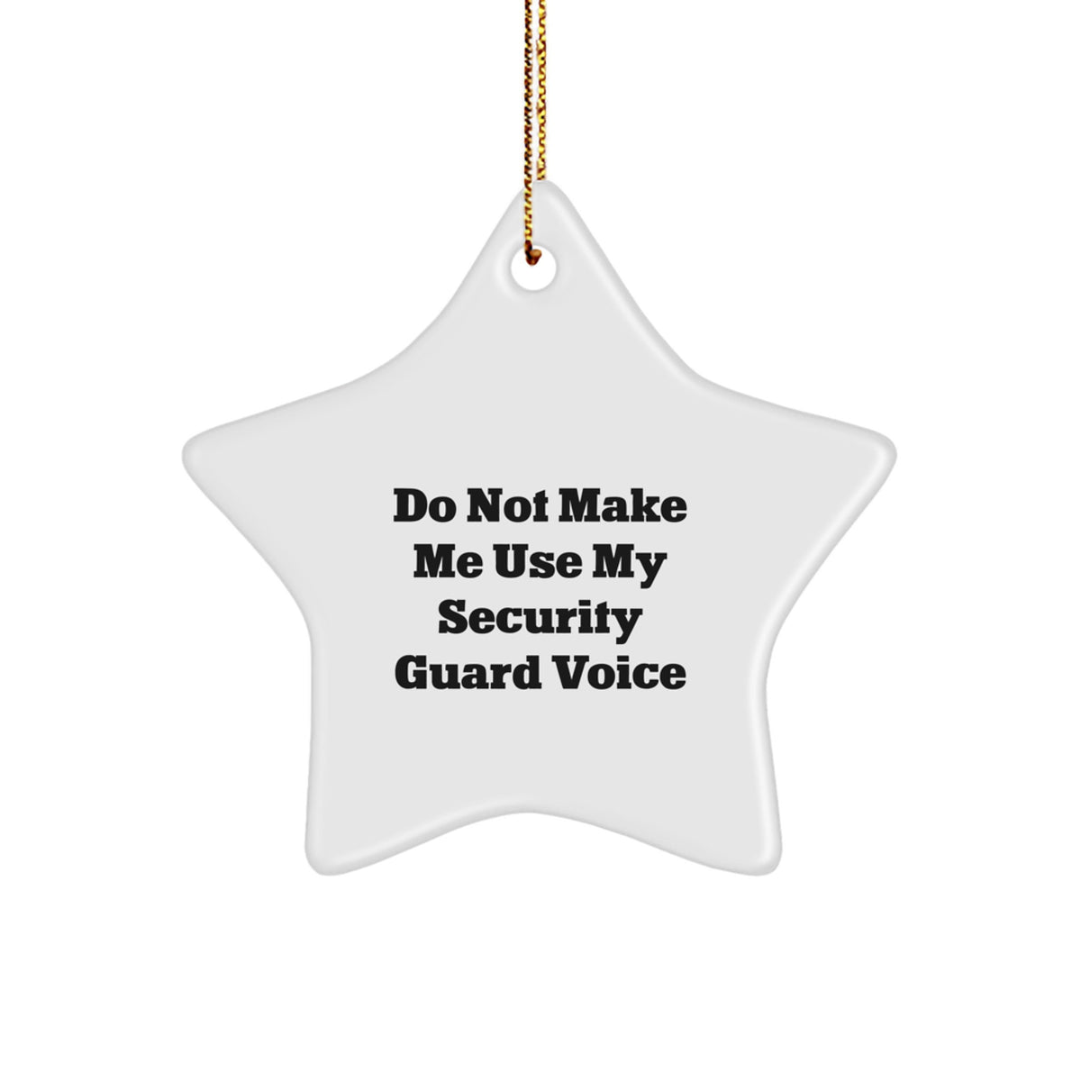 Christmas Gift for Teens Surprise Security Guard Star Keepsake Ornament - Image 1