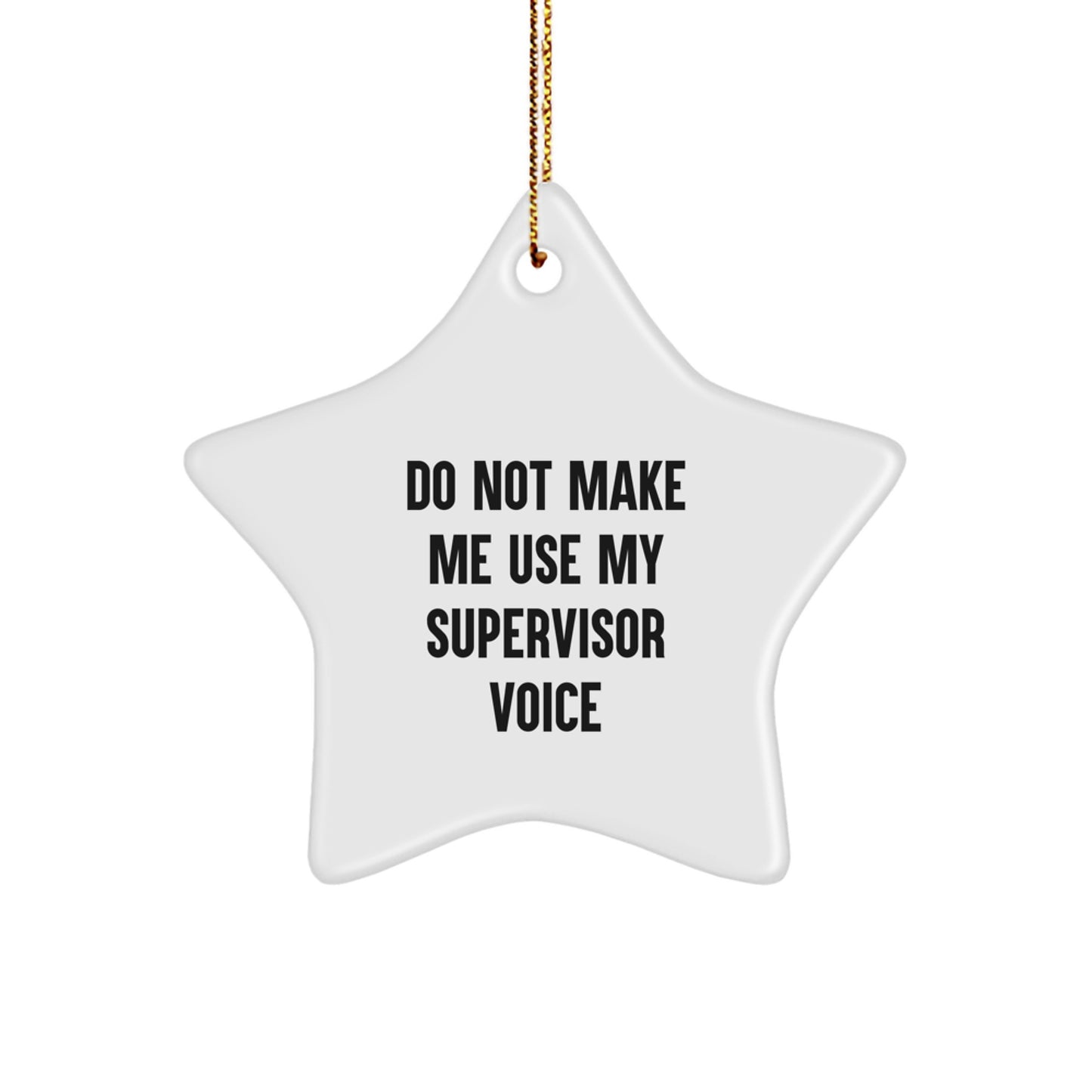 Supervisor Christmas Ornament for Family Treasure Gift - Image 1