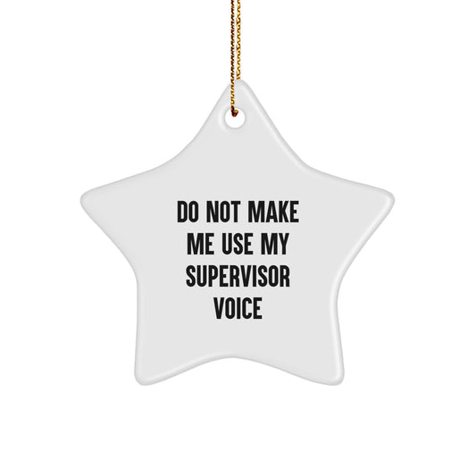 Supervisor Christmas Ornament for Family Treasure Gift - Image 1