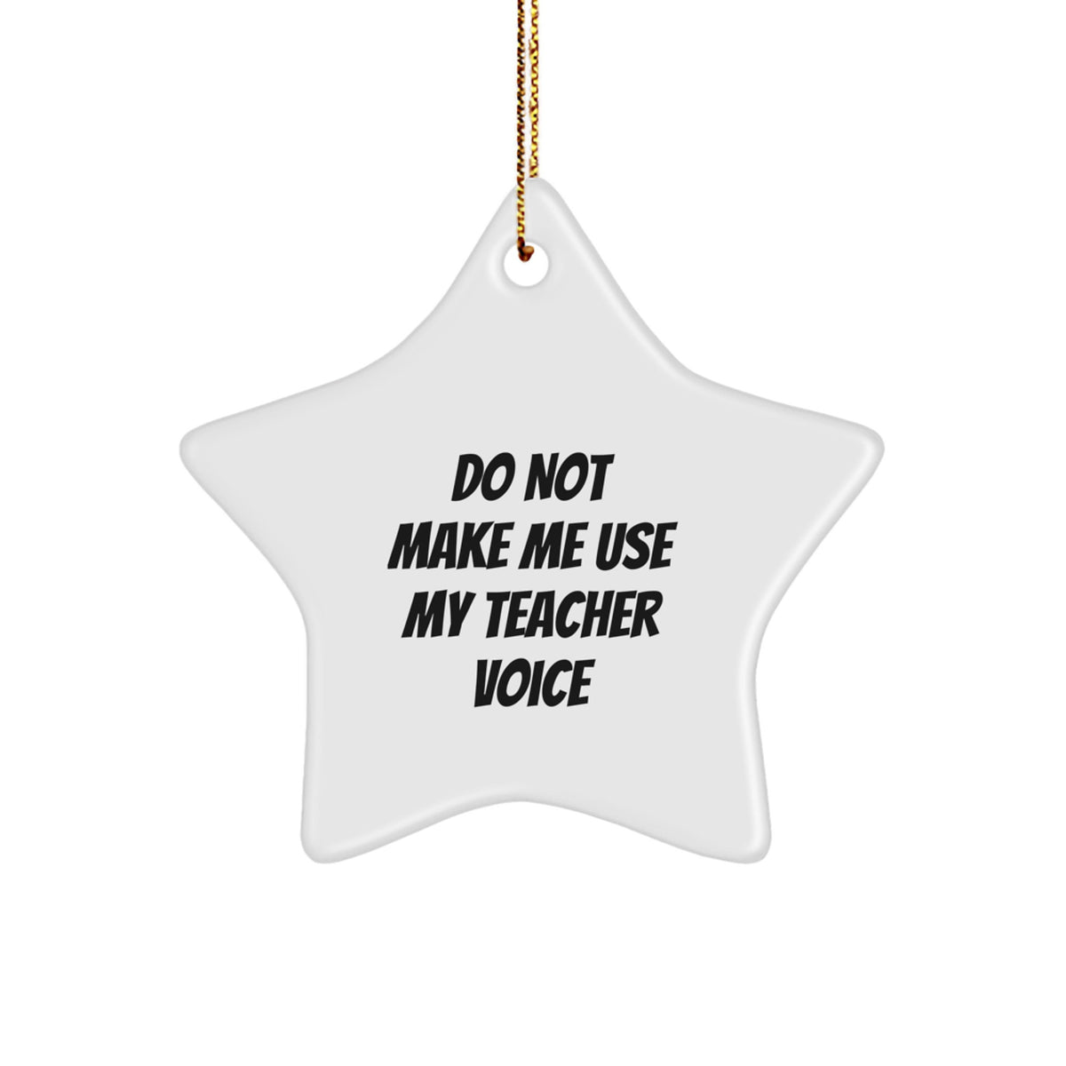 Funny Teacher Star Ornament Gifts from Friends or Family for Christmas Unique Decor - Image 1