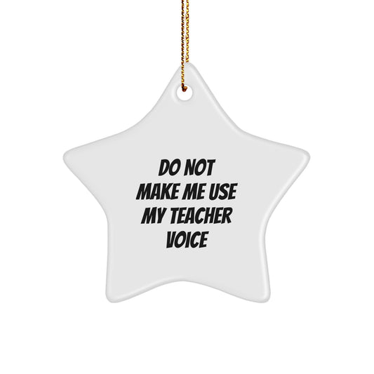 Funny Teacher Star Ornament Gifts from Friends or Family for Christmas Unique Decor - Image 1