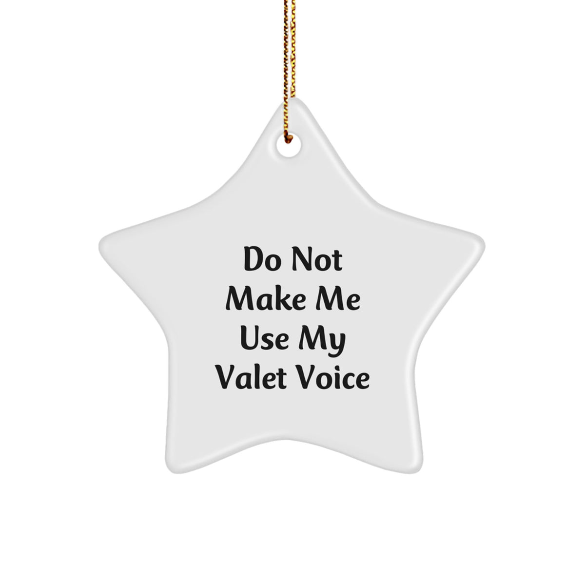 Funny Valet Gifts for Valet, Star Ornament, Christmas Unique Gifts from Men, Women, Friends, Coworkers, Family - Image 1