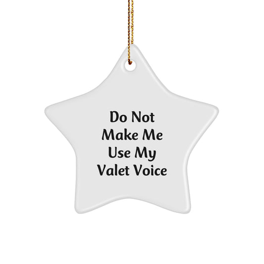 Funny Valet Gifts for Valet, Star Ornament, Christmas Unique Gifts from Men, Women, Friends, Coworkers, Family - Image 1
