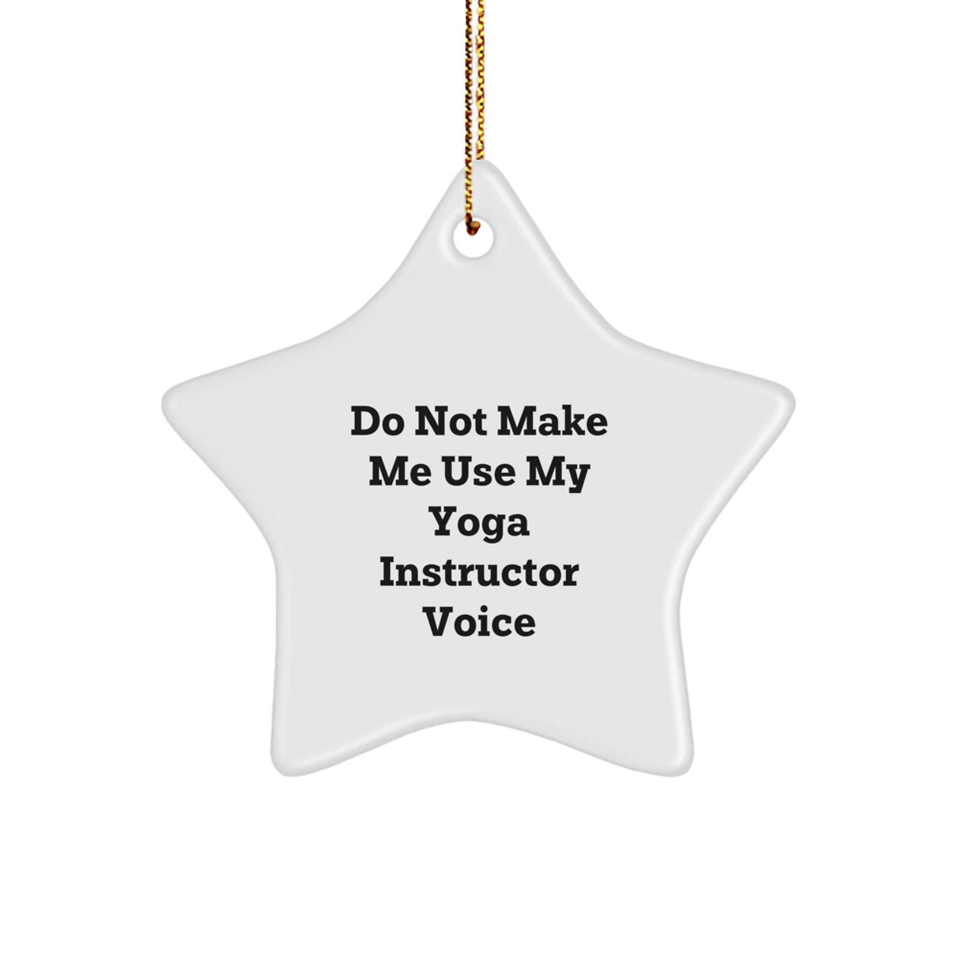 Sassy Yoga Instructor Christmas Ornament Gift for Friends - Image 1