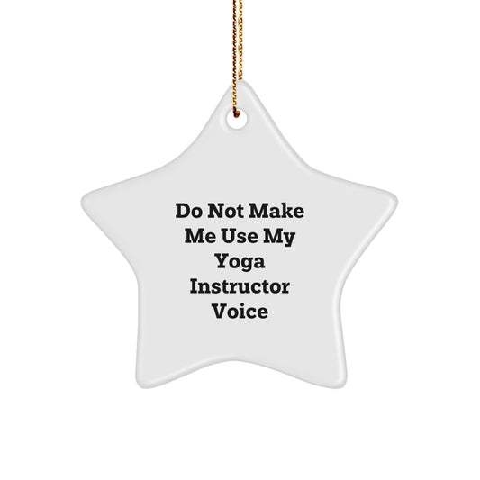 Sassy Yoga Instructor Christmas Ornament Gift for Friends - Image 1