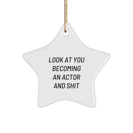 Funny Actor Star Ornament Gifts from Friends for Actor Men on Christmas Unique Gifts - Image 1