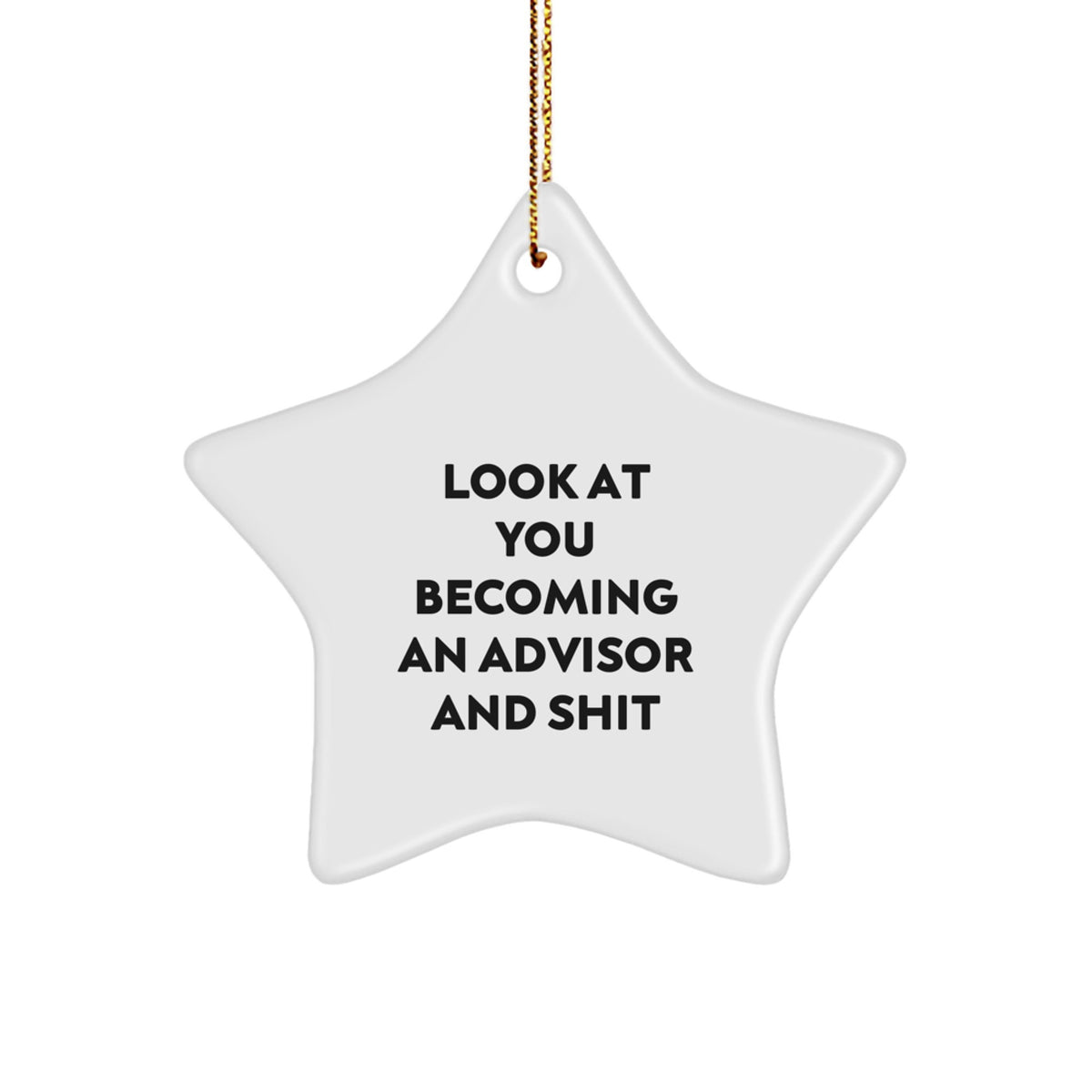 Christmas Ornament Gift Advisor Star Becoming An Advisor for Her Present - Image 1