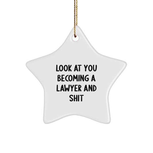 Bold Lawyer Keepsake Christmas Ornament for Him Gift Bright Vibrant - Image 1