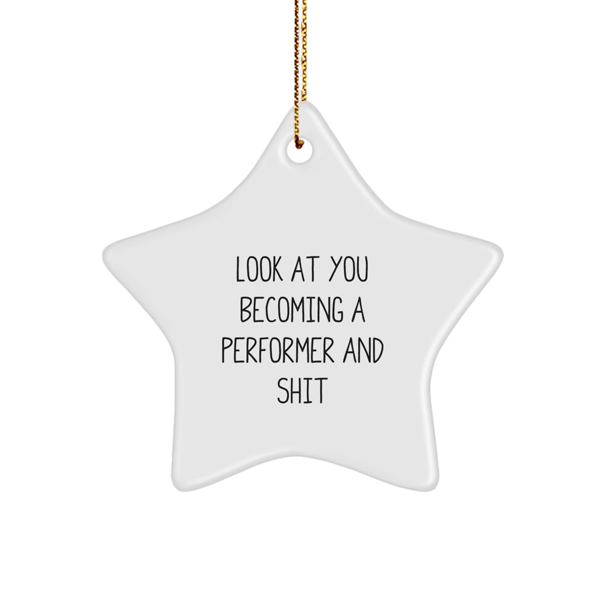 Performer Keepsake Christmas Ornament for Him Boldly Shining Gift - Image 1