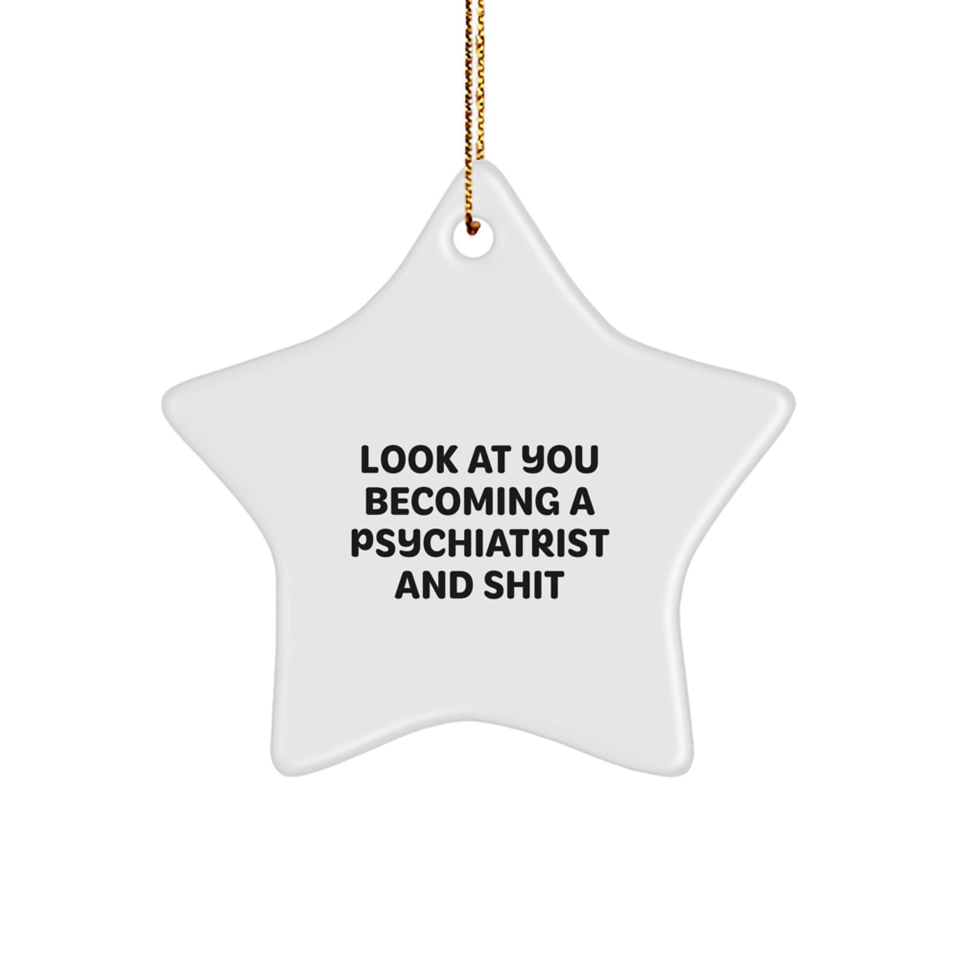 Psychiatrist Star Ornament Idea for Coworkers Christmas Gift - Image 1
