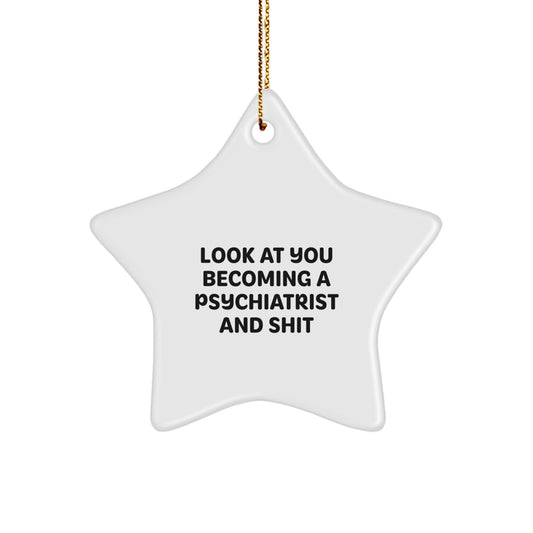 Psychiatrist Star Ornament Idea for Coworkers Christmas Gift - Image 1
