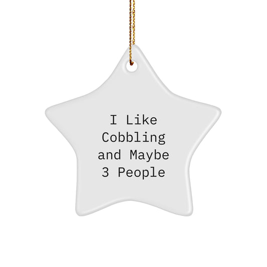 Cobbling Star Ornament Unique Idea for Coworkers – Christmas Gift - Image 1