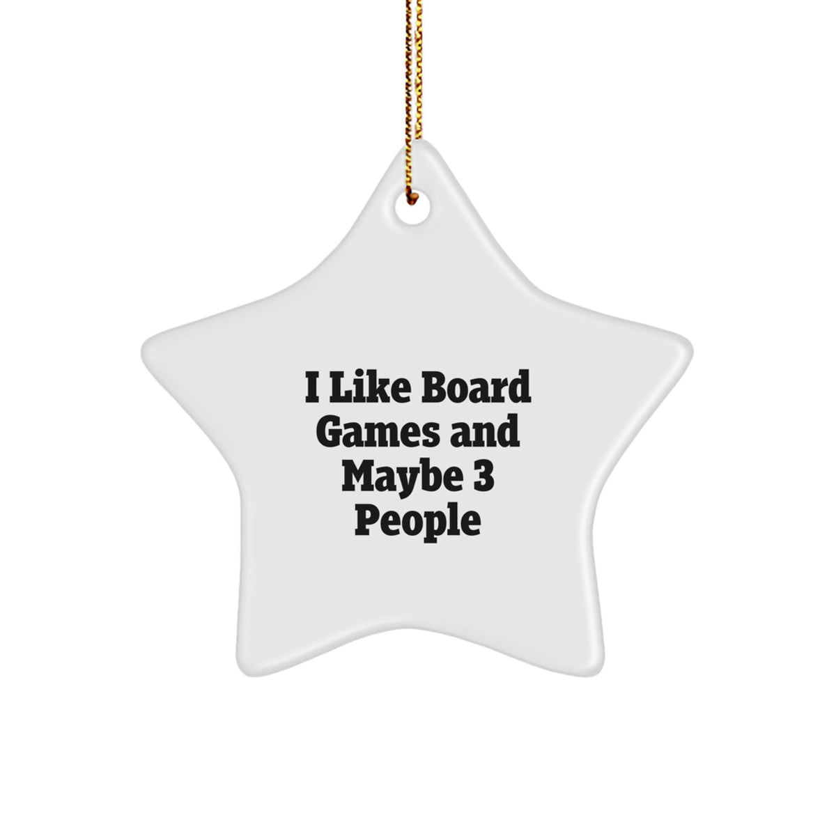 Playful Board Games Star Ornament for Friends Christmas Gift - Image 1