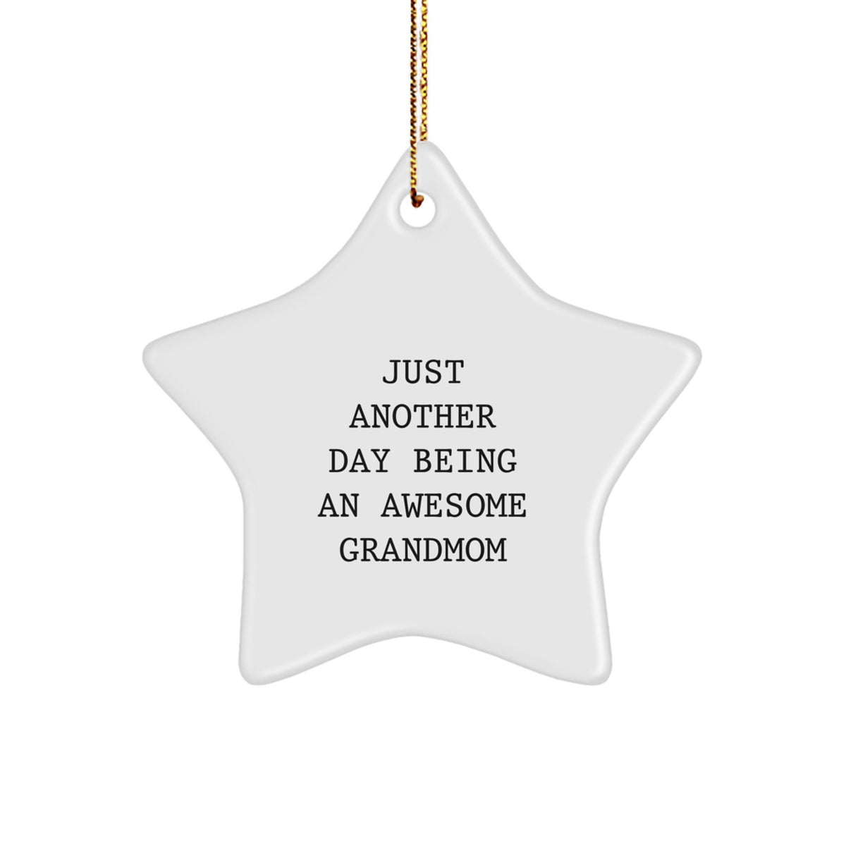 Grandmom Keepsake Christmas Star Ornament Holiday for Him Gift - Image 1