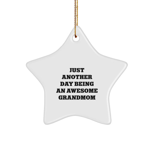 Grandmom Christmas Ornament for Her Present Gift - Image 1