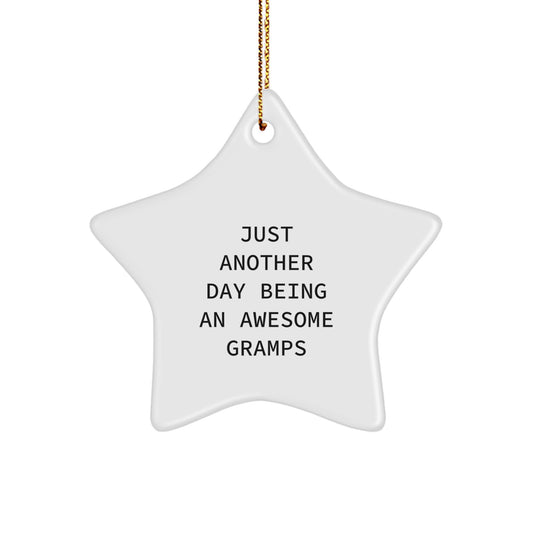 Favorite Gramps Christmas Ornament for Kids Gift - Image 1