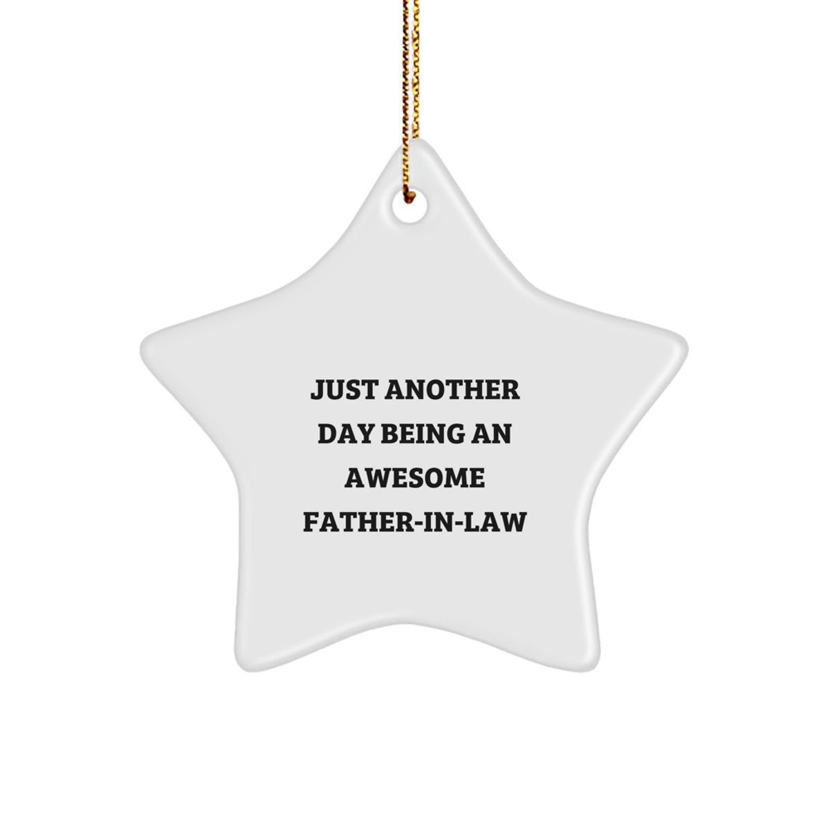 Christmas Gift Star Ornament for Her Present Awesome Father-in-law - Image 1